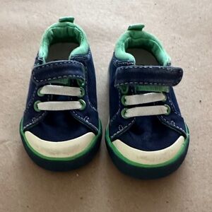 See Kai Run Navy and Mint Baby Shoes